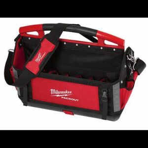 Milwaukee® 48-22-8320 PACKOUT™ Tote, 1680D Ballistic Nylon, Black/Red
