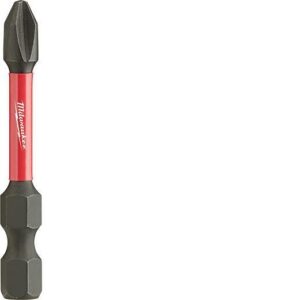 Milwaukee® 48-32-4602 Impact Power Bit, #2 Phillips® Point, 2 in OAL, 1/4 in, Alloy Steel