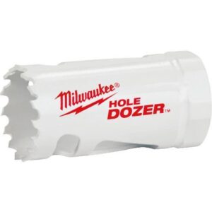 Milwaukee® 49-56-0043 Hole Dozer Hole Saw, 1 in Dia, 1-5/8 in D Cutting, Bi-Metal/8% Cobalt Cutting Edge, White